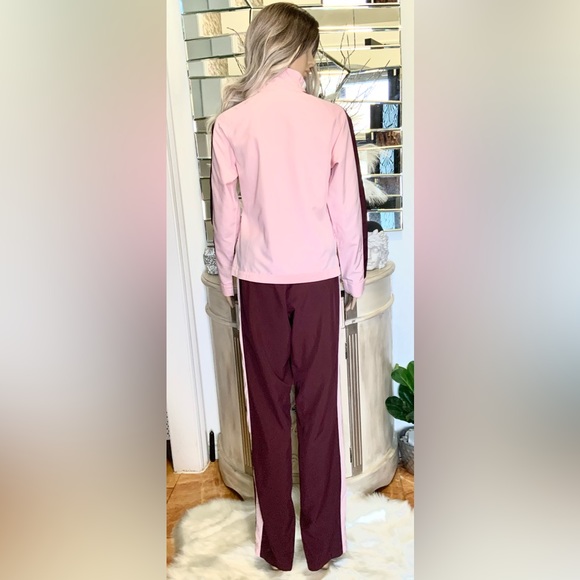 Nike 2 pieces warmup, jogger Pink and Wine color with side strips EXCELLENT!! - Picture 3 of 10